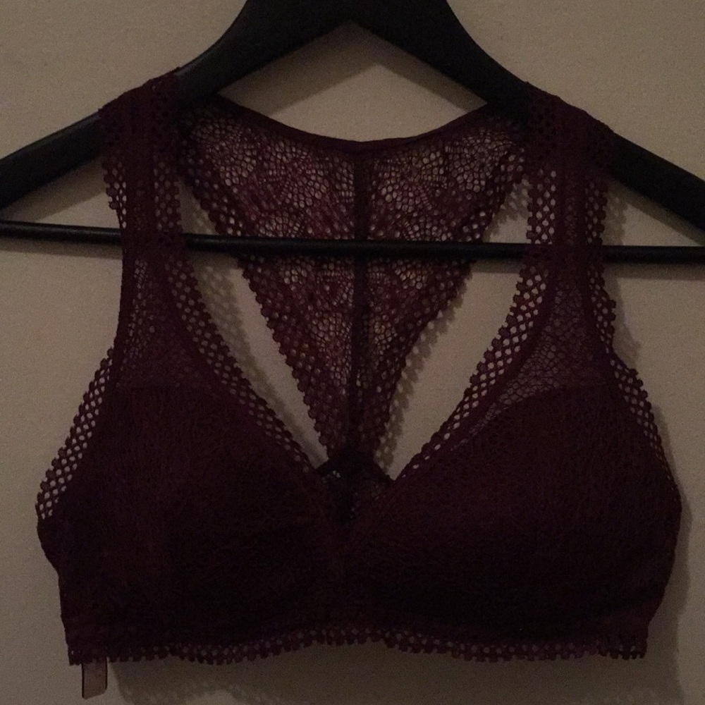 Lace racer back bralette